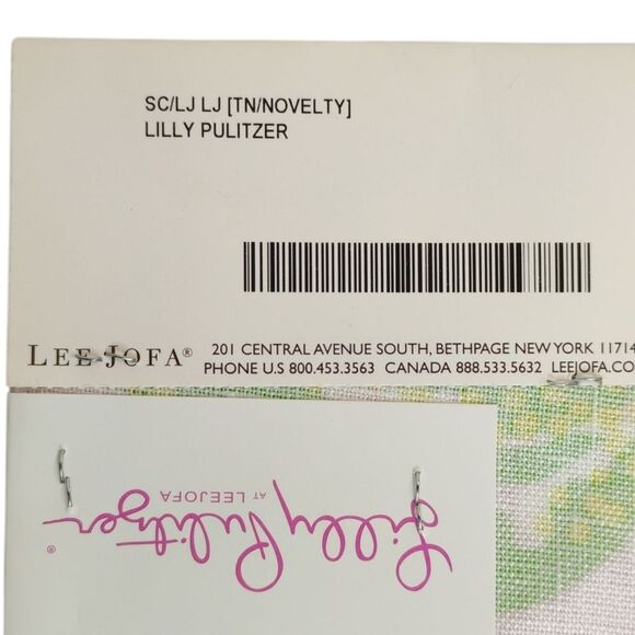 Lilly Pulitzer Bimini Lilly Pink fabric by Lee Jofa Linen Fabric Sample NWT - Picture 9 of 13